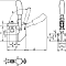 Вертикальное зажимное устройство из нержавеющей стали №6803NI