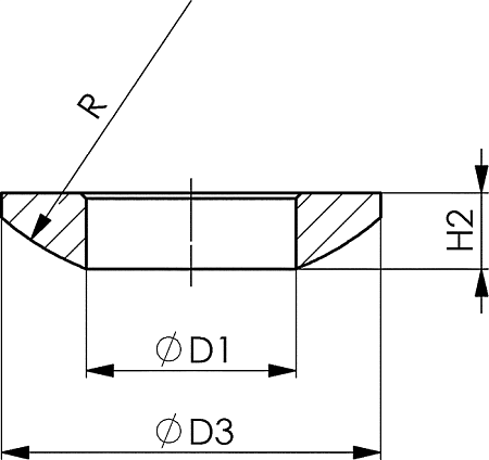 Сферические шайбы DIN 6319C