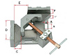 Двухосевая угловая струбцина WAC35D
