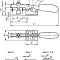 Горизонтальное зажимное устройство из нержавеющей стали №6830NI